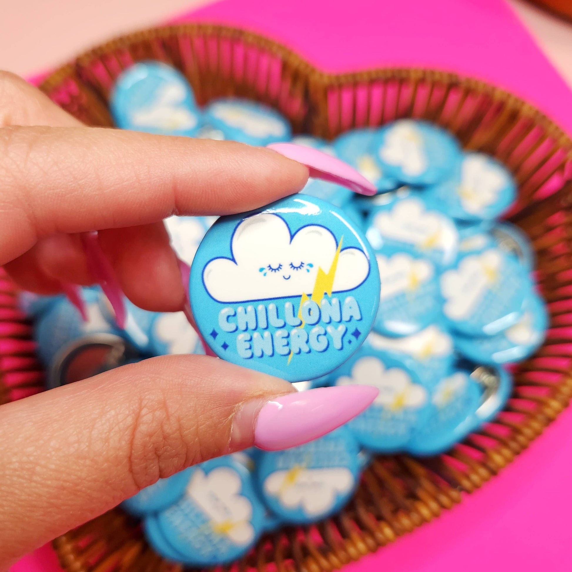 Chillona Energy Pin-Back Button