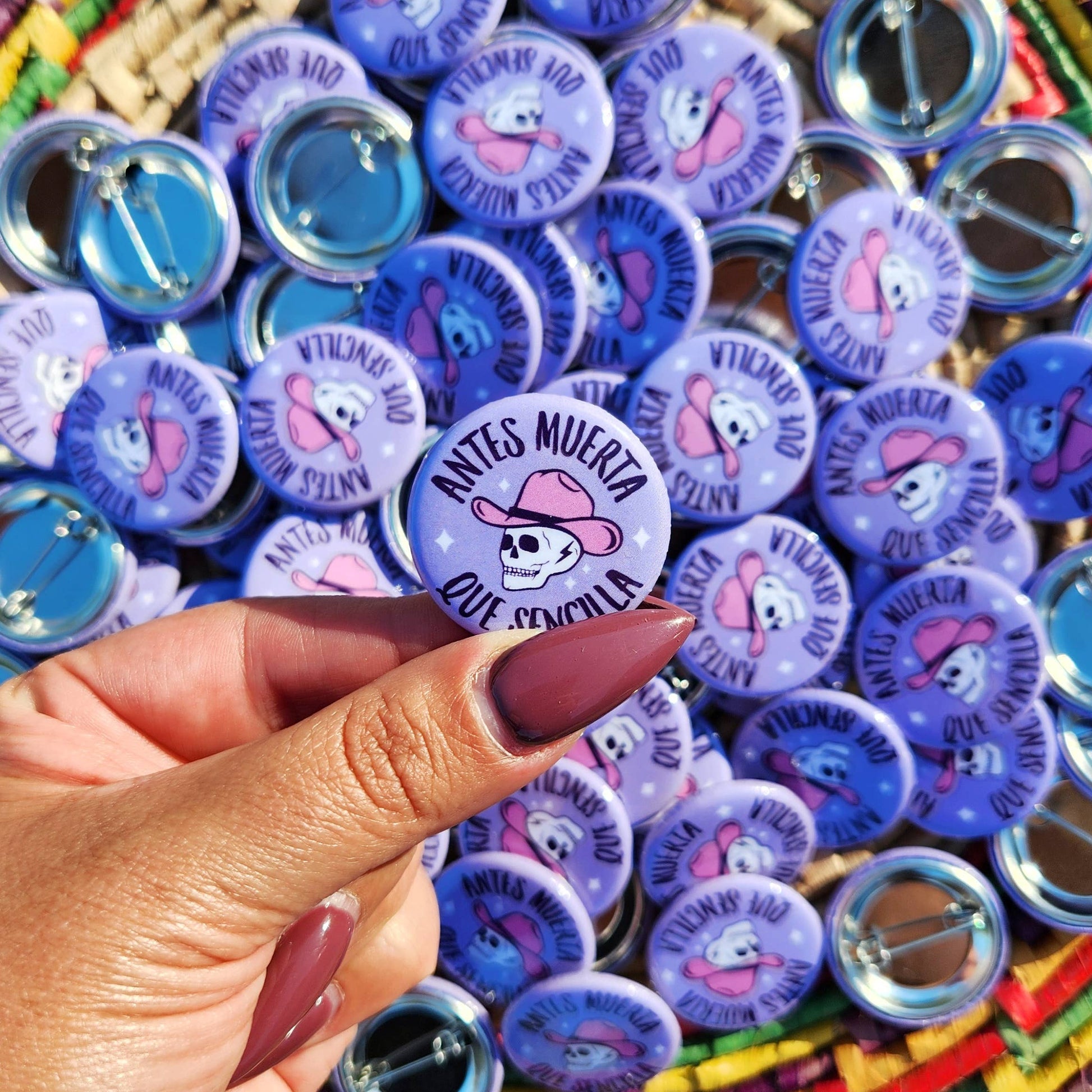 Antes Muerta Que Sencilla Pin-Back Button