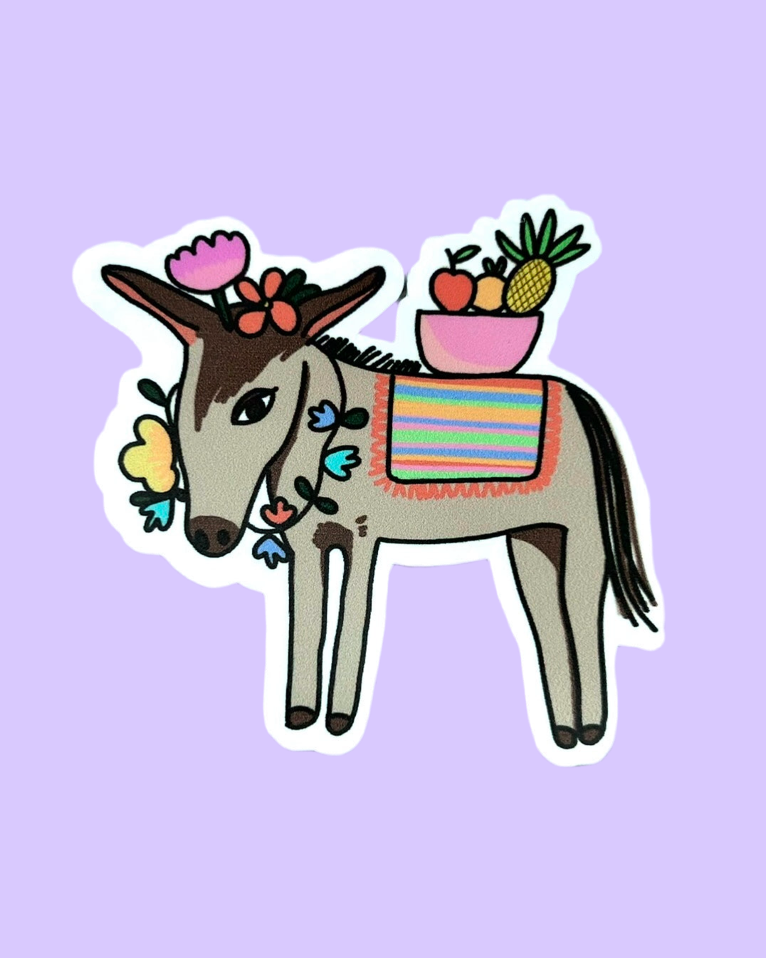 Mexican Donkey Vinyl Sticker
