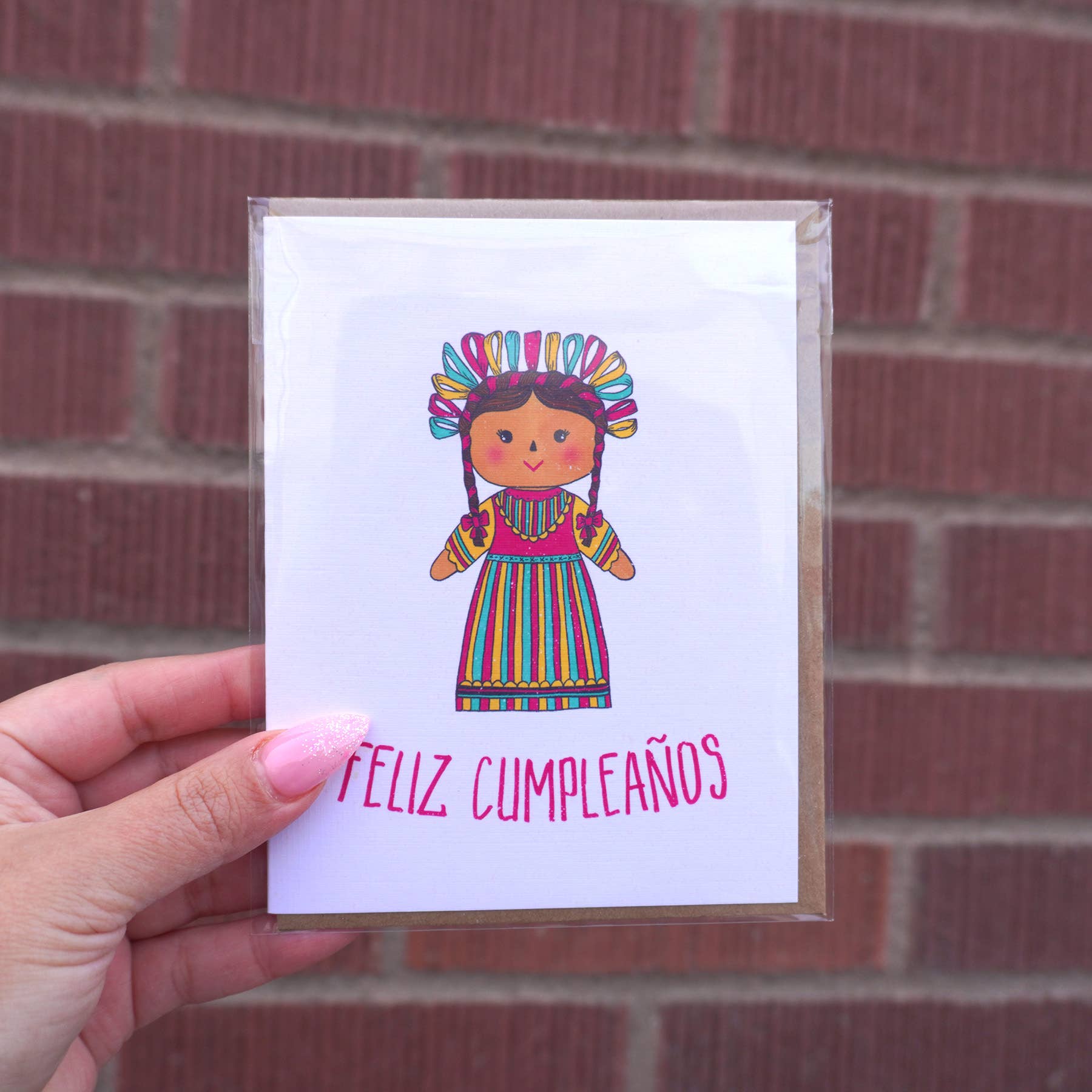 Maria Muñeca Feliz Cumpleaños Greeting Card