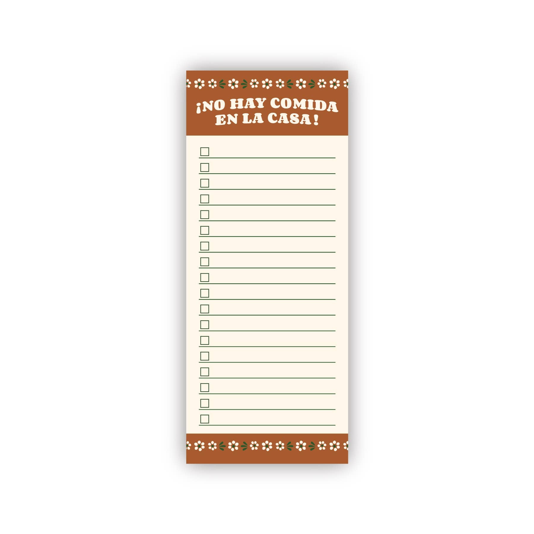 No Hay Comida En La Casa Grocery List Magnetic Notepad