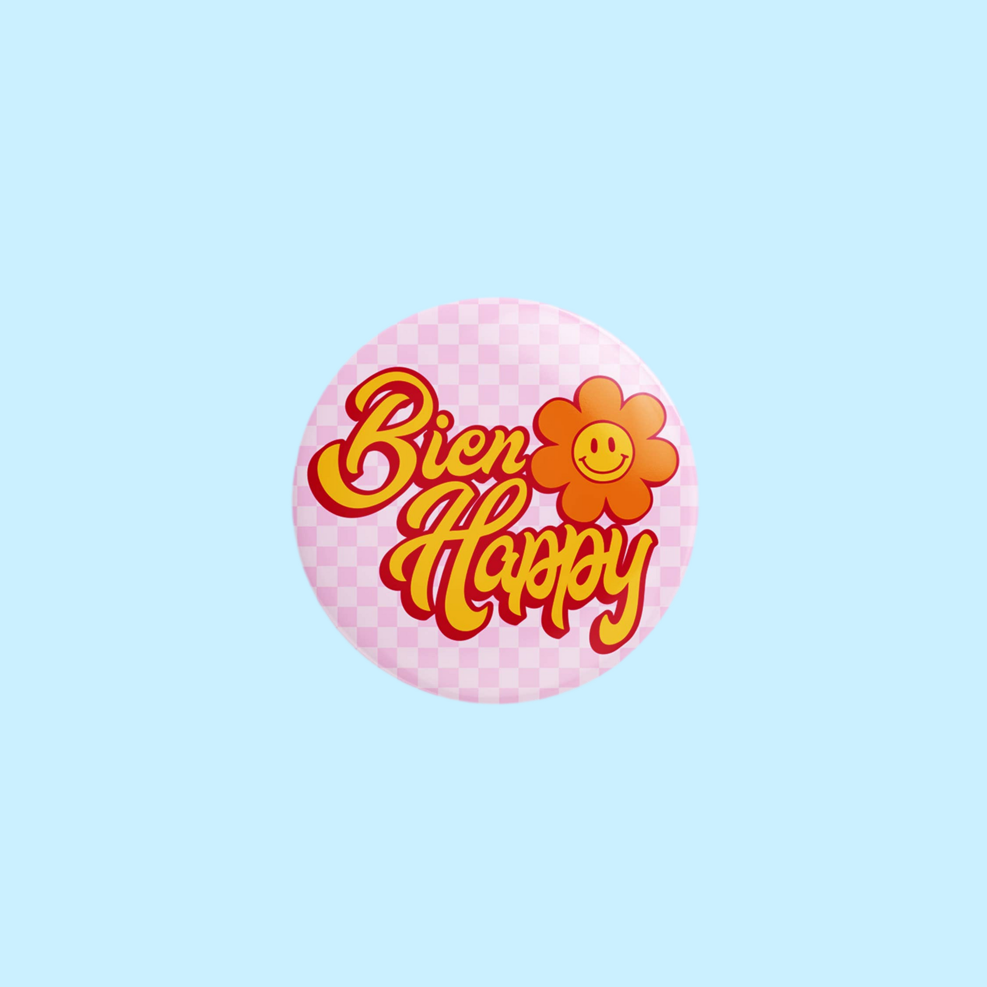 Bien Happy Pin-Back Button