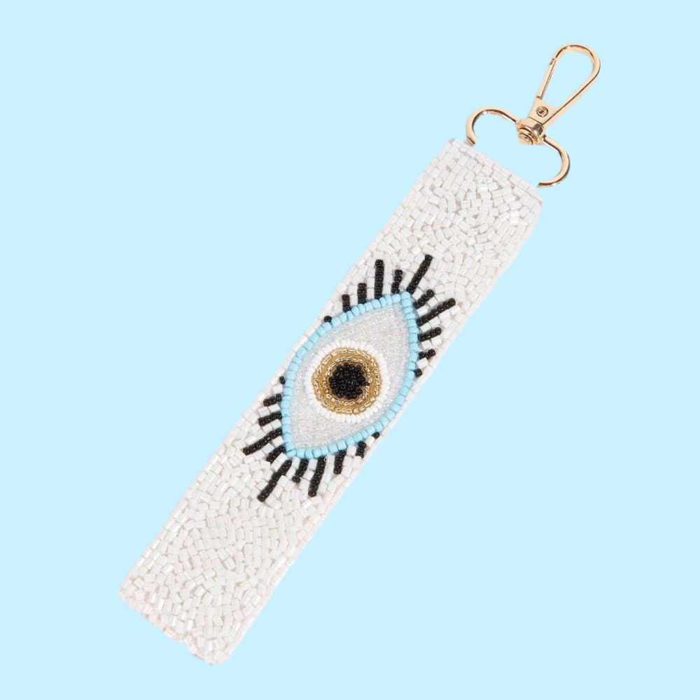Mal de Ojo Beaded Keychain Strap
