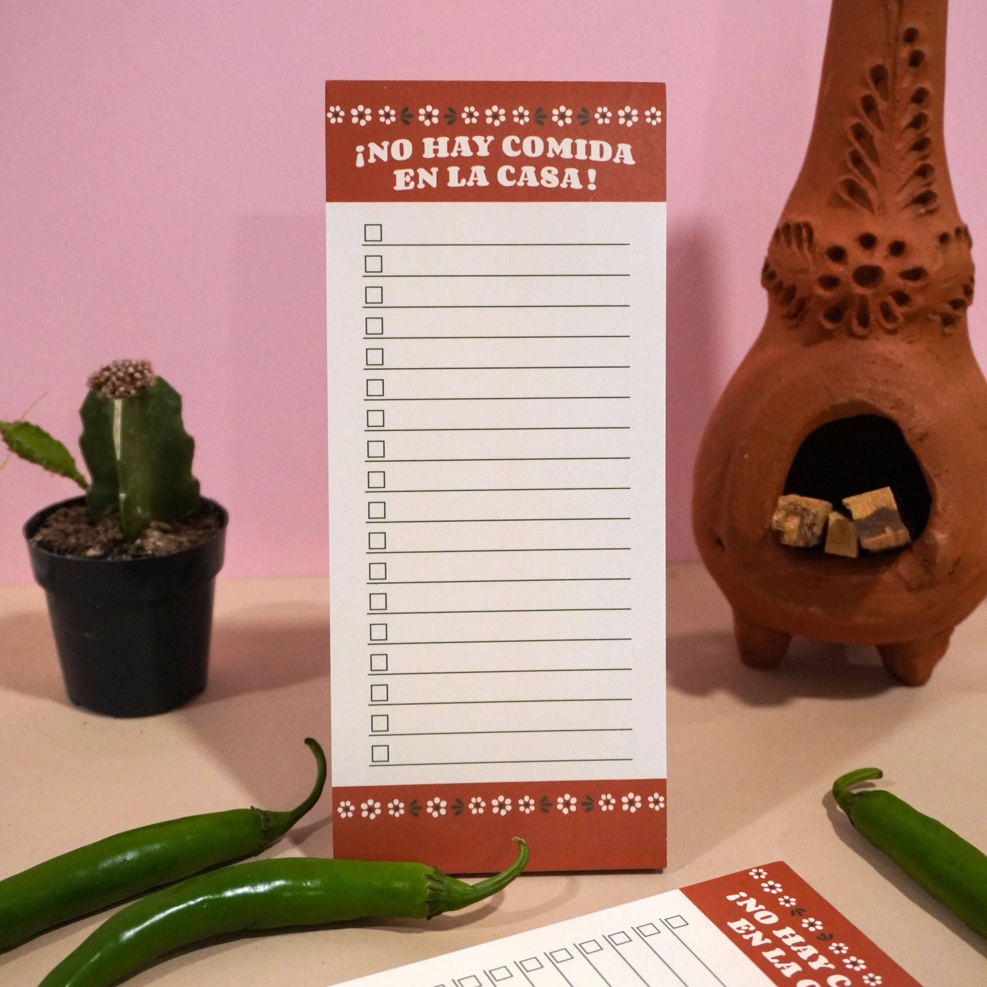 No Hay Comida En La Casa Grocery List Magnetic Notepad