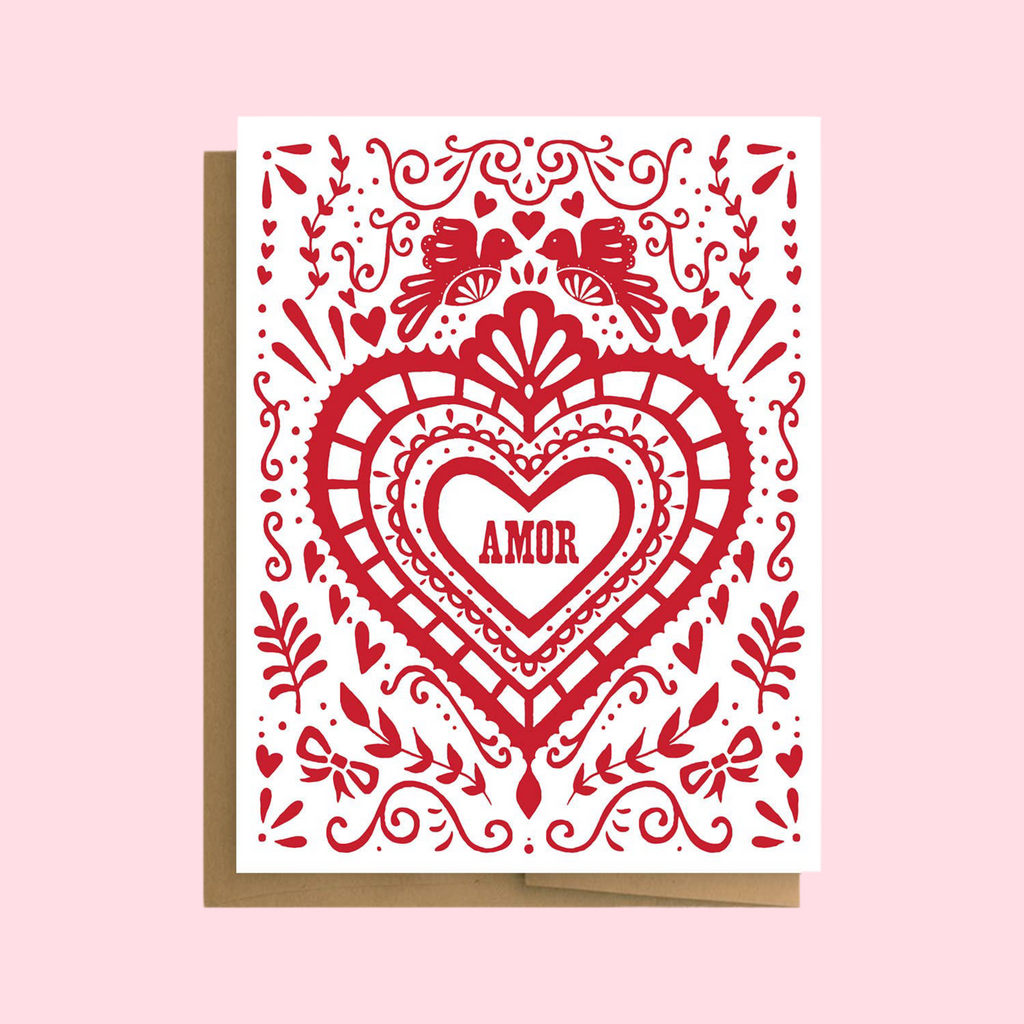 Corazon Amor Greeting Card