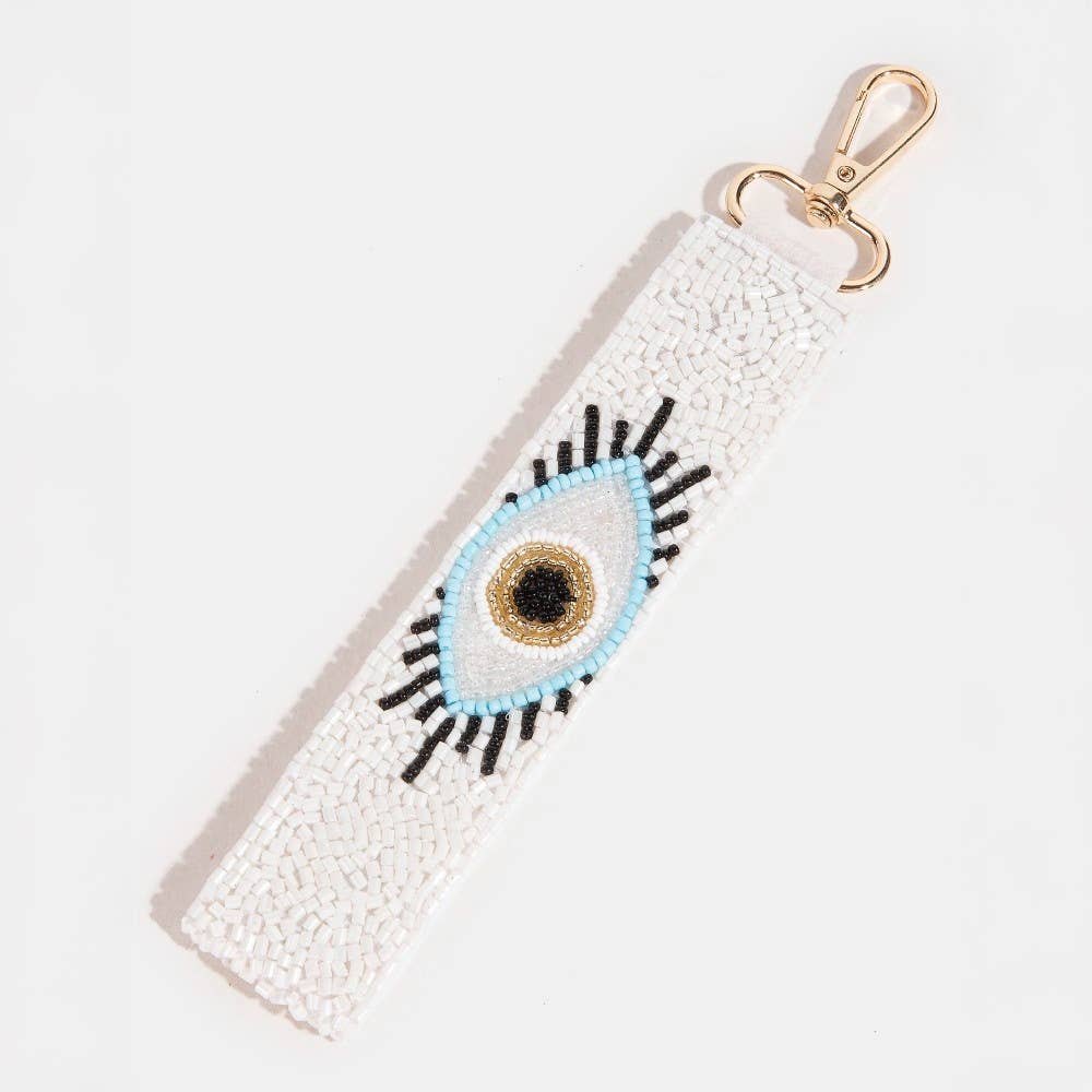 Mal de Ojo Beaded Keychain Strap