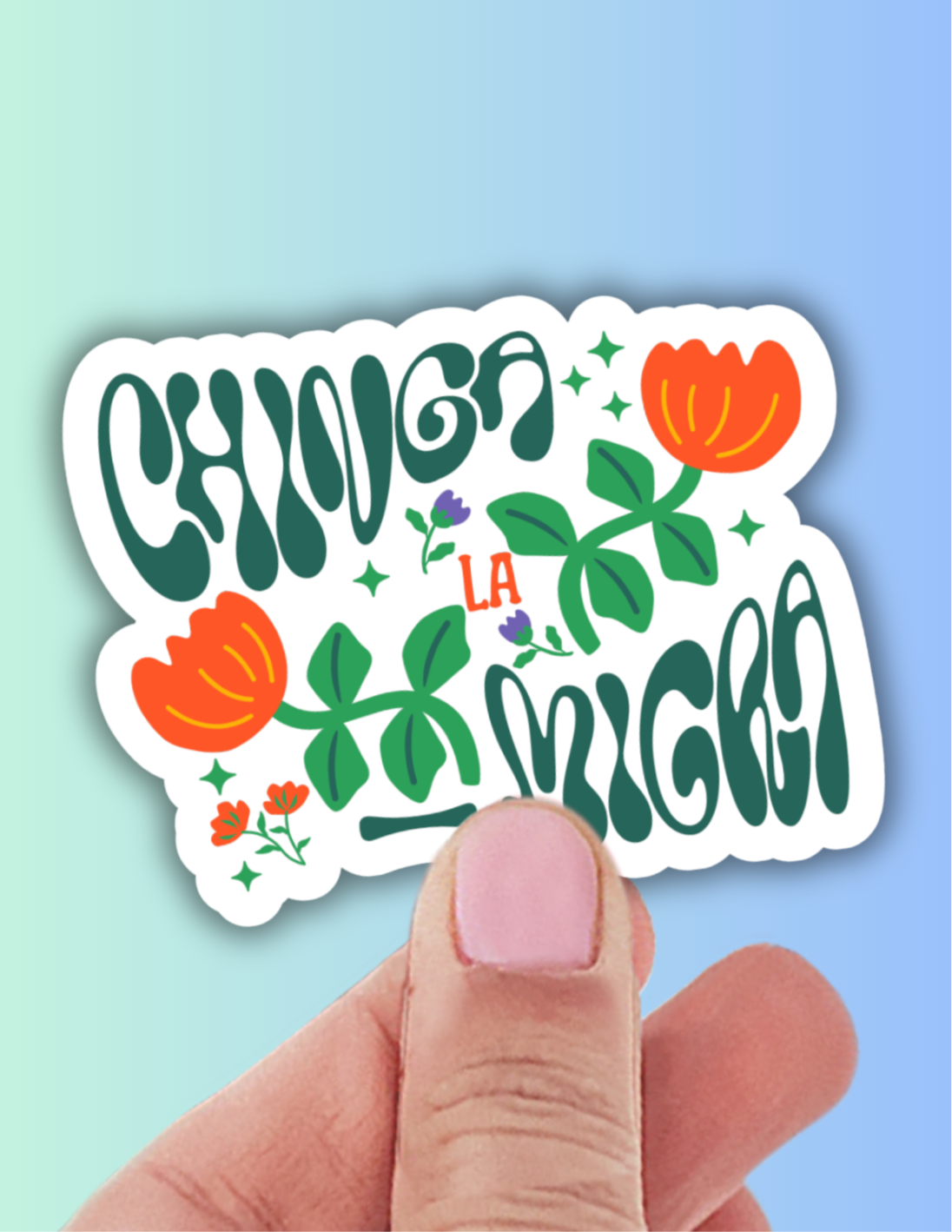 Chinga La Migra Vinyl Sticker