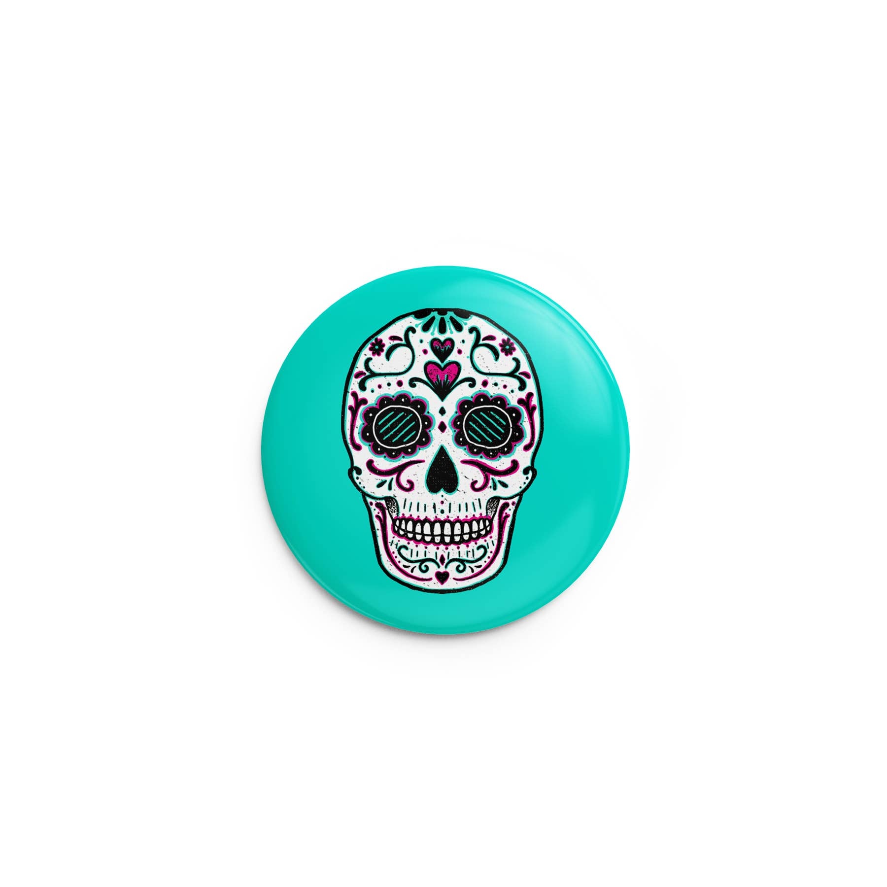 Sugar Skull Pin-Back Button
