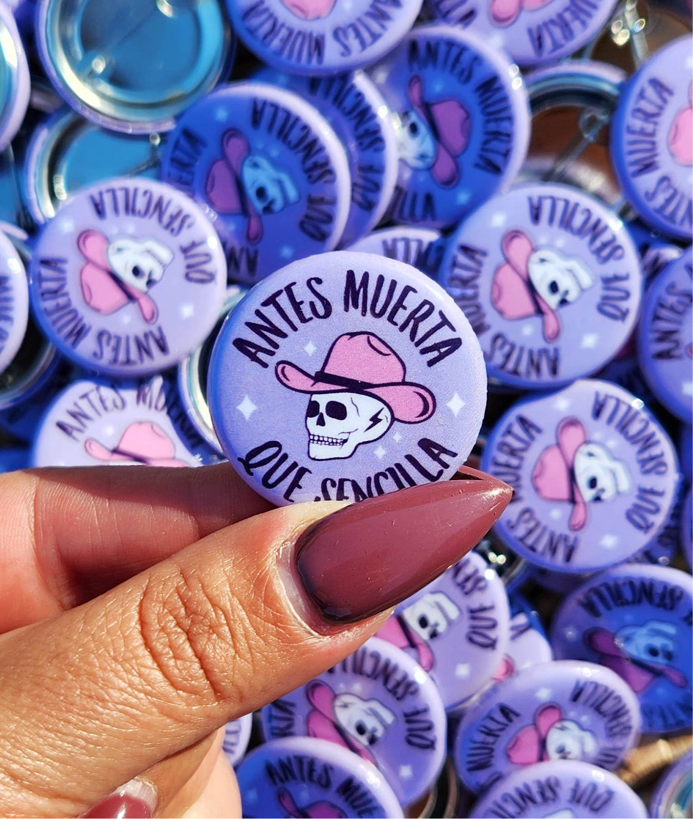 Antes Muerta Que Sencilla Pin-Back Button
