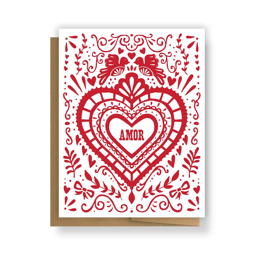 Corazon Amor Greeting Card