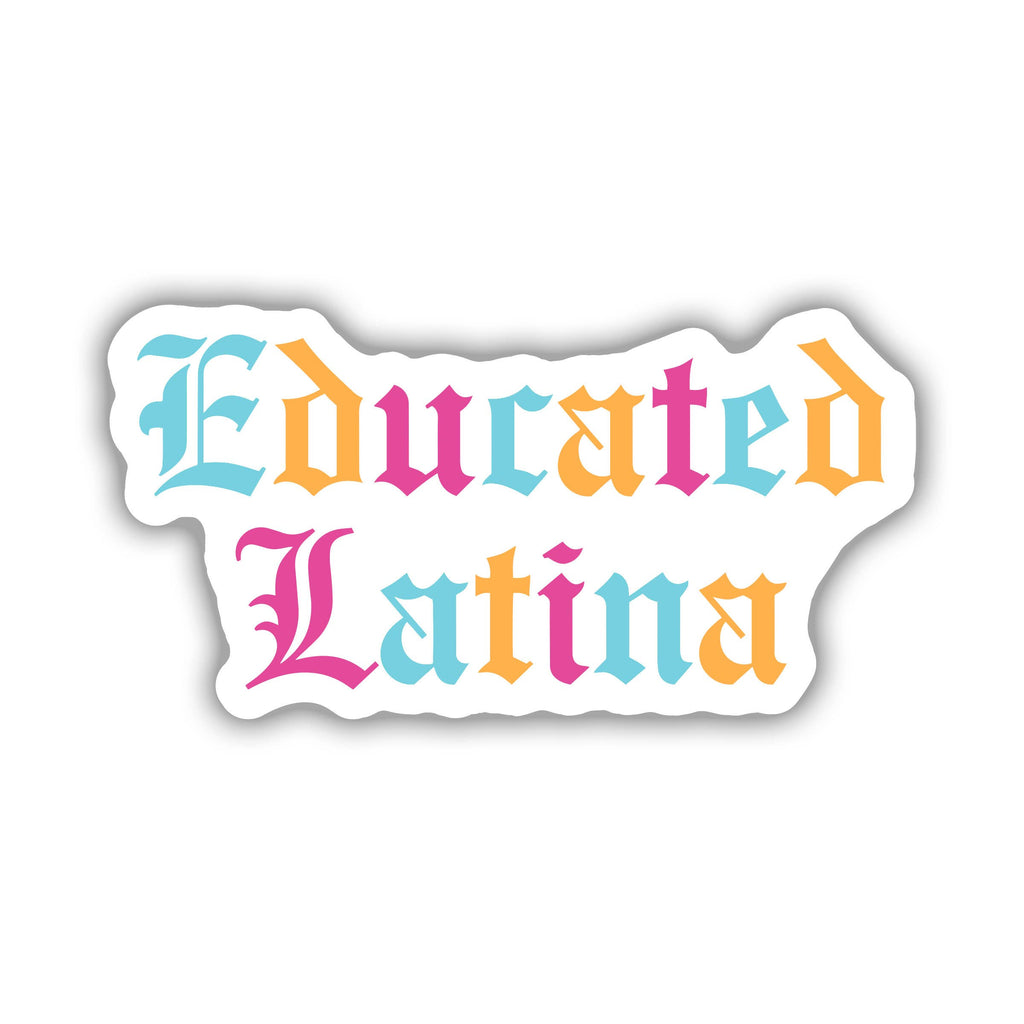 Educated Latina Spanish Vinyl Sticker