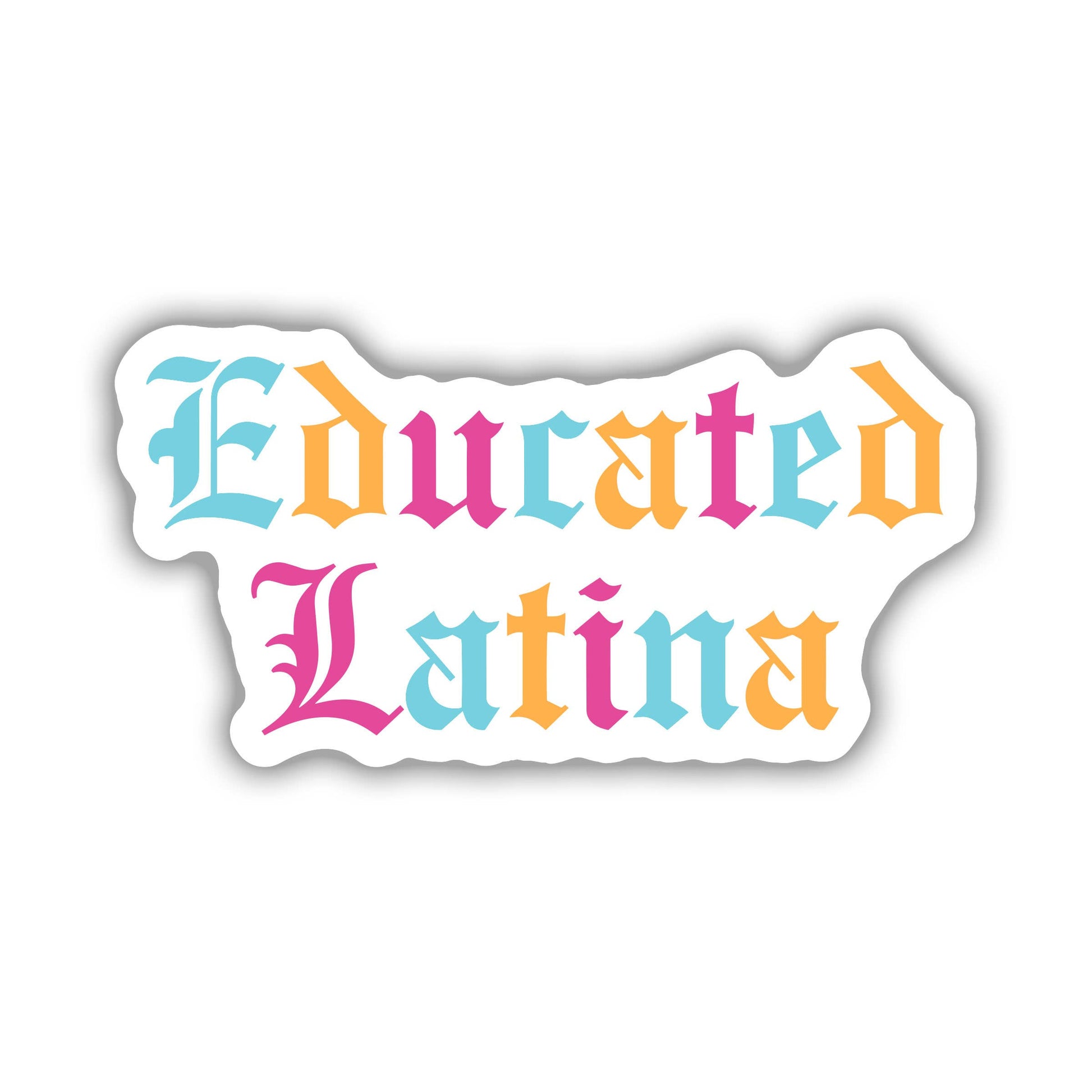 Educated Latina Spanish Vinyl Sticker