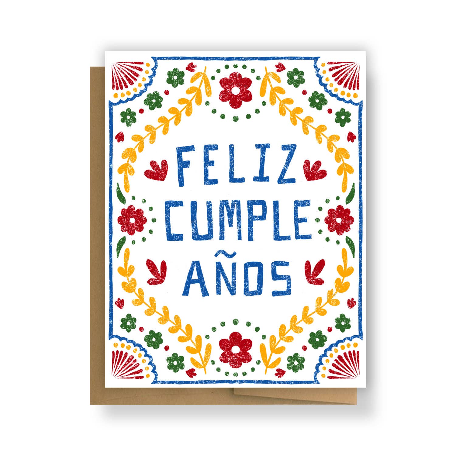 Feliz Cumple Años Floral Greeting Card