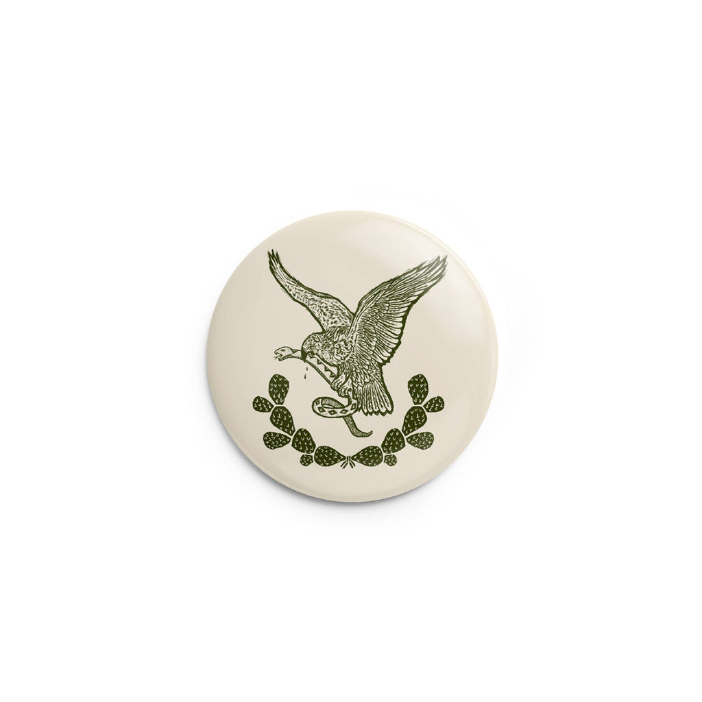 Mexican Eagle Pin-Back Button