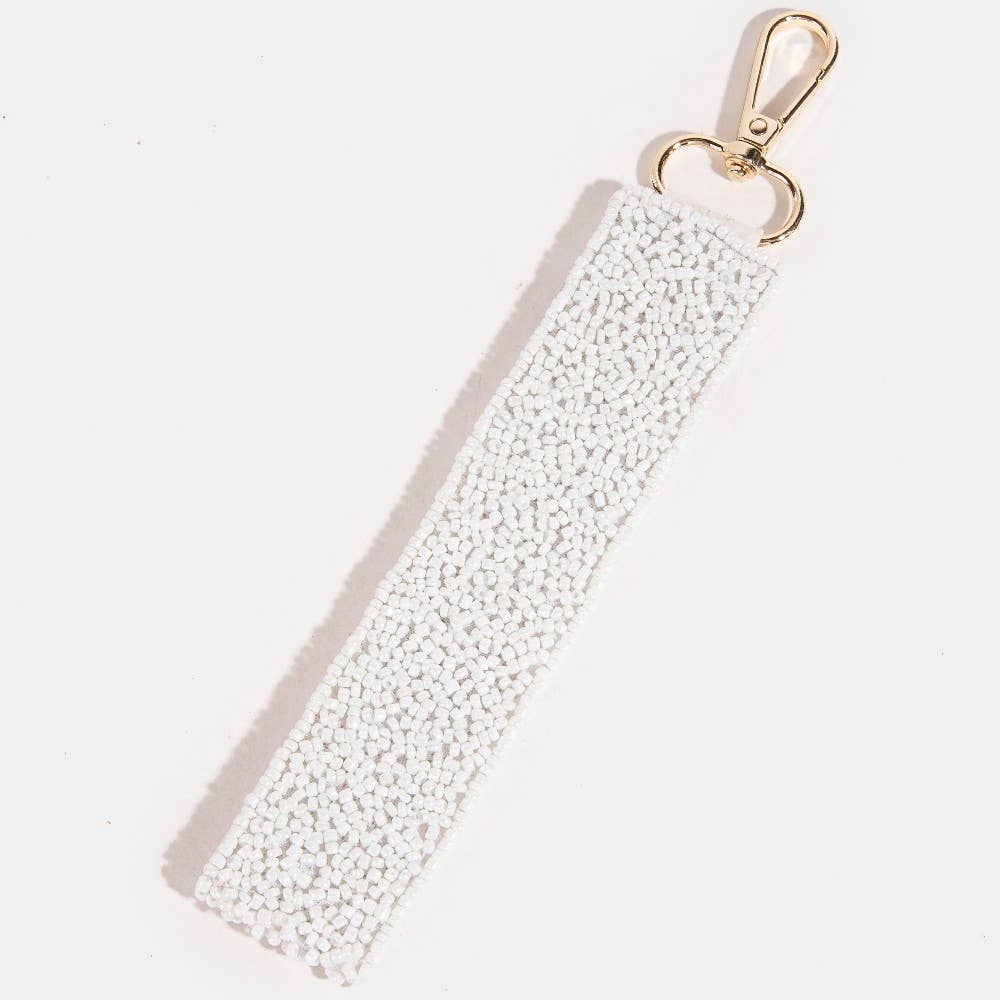 Sacred Hearts Beaded Keychain Strap